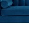 Homeroots 83" Navy Blue Velvet Wood Sofa With Toss Pillows 543953 - alternate 4
