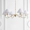 Jonathan Y Phoebe 41.5" 6-Light Grand French Country Farmhouse Adjustable Swooping Arm Candle-Style Metal LED C JYL7624E - alternate 5