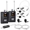 Pyle Pyle Dual UHF Microphone System - Wireless Cordless Set, 2 Handheld & Lavalier Mics, Receiver PDWMU211 - alternate 1