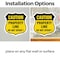 Signmission No Spray Shield Sign Caution Property Li, 4 inch X 4 inch, Vinyl Decal, 5PK SHI-D-5PACK-4-404 - alternate 3
