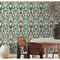 York Wallcoverings Malta Teal and Gold Wallpaper Sample MN1923SAM - alternate 3