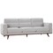 Homeroots 93" X 37" X 36" Light Taupe Polyester Sofa 374001 - alternate 3