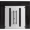 Vdomdoors Front Exterior Prehung Aluminum Double Doors Ronex1055 Teak 2 Sidelights and Top Transom Mirrored RONEX1055DEXD-OAK-W14+72+14xH80+12-LH-I - alternate 1