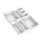Lavish Home 8PC Drawer Organizer Set Space-Saver Plastic Compartment Trays for Kitchen, Bedroom, Office, White 83-125 - alternate 2