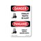 Signmission Safety Sign, OSHA Danger, 18" Height, Aluminum, Forklift Traffic Be Alert Bilingual OS-DS-A-1218-VT-1265 - alternate 1