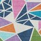 Homeroots 5' X 8' Dark Blue Green And Pink Geometric Washable Indoor Outdoor Area Rug 600409 - alternate 4