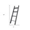 Homeroots 4 Step Blackwash Rustic Wood Ladder Shelf 380326 - alternate 3