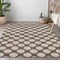 Homeroots 5' X 8' Brown And Beige Polka Dot Washable Indoor Outdoor Area Rug 595212 - alternate 4
