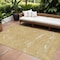 Homeroots 9' X 12' Gold Charcoal And Ivory Abstract Washable Indoor Outdoor Area Rug 601060 - alternate 1
