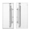 Vdomdoors Steel Door Deux 1713 White Enamel 2 Sidelight Exterior Black Windows Stainless Inserts Single Moder DEUX1713EXD-BEM-W16+36+16 x H80-Left-hand Inswing - alternate 3