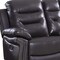 Homeroots 75in Brown Faux Leather Manual Reclining Love Seat With Storage 329418 - alternate 3