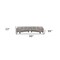 Homeroots Gray Leather L Shaped Three Piece Corner Sectional 548959 - alternate 6