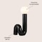 Jonathan Y Katya 18" Scandinavian Minimalist Ceramic Spiral Tube LED Table Lamp, Black JYL5500B - alternate 4