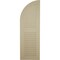 Ekena Millwork Pecky Cypress 2 Equal Louver w/Quarter Round Arch Top Faux Wood Shutters, 18"W x 82"H (64" Low Side) SHULVQ18X82PCPR - alternate 6