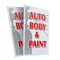 Signmission Auto Body & Paint, Plastic Signs Only 24 Inch x 36 Inch, Corrugated Plastic, 2PK CSB-2436-2PACK-Auto Body & Paint - alternate 1
