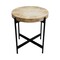 Homeroots 22" Black And Brown Wood And Metal Round End Table 548884 - alternate 3