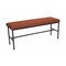 Bfm Seating Meghan 2-Seat Bolt-Down Bench, Grade 4 Upholstered Seat - Steel Frame - Sand Black Finish JS337MWH2142-SB - alternate 1