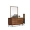 Homeroots 40" Brown Wood Framed Mounted Dresser Mirror 283799 - alternate 5