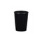 Homeroots 5in Black Recycled Plastic Indoor Outdoor Round Pot Planter 488241 - alternate 1
