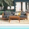 Alaterre Furniture Alaterre Barton Patio Sofa and Coffee Table Furniture Set for Outdoor Use Natural Finish 80-BARTON-3SOFATB-G - alternate 4