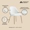 Manhattan Comfort Gracie Dining Chair in White and Gold - Set of 4 4-DC100-GWH - alternate 6