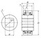 Ntn Heavy Duty Disc Radial Ball Bearing, DC208TTR17 Industry Number, Double Sealed Closure, Alloy Steel DC208TTR17 - alternate 2