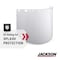 Jackson Safety Face Shield Visor, Clear Visor, Polycarbonate, Uncoated Lens, Clear 29084 - alternate 4