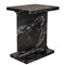 Homeroots 20" Black Marble Pedestal End Table 569942 - alternate 4