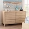 Bali & Pari Lanica Japandi Sun-Bleached Braided Rattan 6-Drawer Dresser 250-13729-ZORO - alternate 5