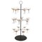 Lavish Home Cocktail Tree Stand 3-Tier Champagne Tower Holds 18 Stemware Glasses For Party Decorations KIT-DRNK1-BLK - alternate 4