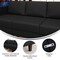 Flash Furniture HERCULES Artemis Black LeatherSoft Middle Reception Chair w/Wooden Walnut Legs ZB-8921M-BLK-GG - alternate 5