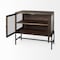 Homeroots Rustic Dark Brown Two Door Shadowbox Cabinet 391993 - alternate 4