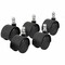 Master Caster Master Mfg Co Noiseless Duet Chair Mat Casters, Black, 5PK MAS64328 - alternate 1
