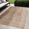 Homeroots 5' X 8' Brown And Beige Ombre Washable Indoor Outdoor Area Rug 581799 - alternate 1