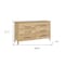 Homeroots 59" Natural Six Drawer Double Dresser 544017 - alternate 4
