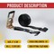 Mytee Products 2inx30ft Black Ratchet Straps w/ Flat Hooks 3333 Lbs WLL Heavy Duty Tie Down Strap RS230BLK - alternate 4