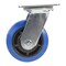 Vestil Elastic Rubber Swivel Caster 5 In. Diameter x 2 In. Width 550 Lb. Capacity Blue/Black CST-BB-5X2ER-S - alternate 4