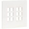 Eaton Tripp Lite Series 12-Port Keystone Double-Gang Faceplate, White, TAA N080-212 - alternate 1