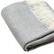 Homeroots Light Gray Soft Acrylic Herringbone Throw Blanket 475725 - alternate 2