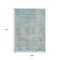Homeroots 9' X 12' Sky Blue And Blush Medallion Washable Indoor Outdoor Area Rug 615744 - alternate 4