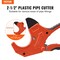 Vevor PVC Pipe Cutter Ratcheting PVC Pipe Cutter 0-2-1/2 in O.D. & Spare SK5 Blade CT-1076 - alternate 6