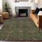 Homeroots 3' X 5' Emerald Brown And Red Floral Washable Indoor Outdoor Area Rug 604589 - alternate 5