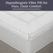 Lavish Home Down Alternative Mattress Topper 233 Thread Count Hypoallergenic Fiber-Filled Twin Pad, White 64-12-T - alternate 4