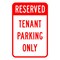 Sign Solutions Usa Parking Sign, 12 in W, Aluminum Sign, White DCS10DWT1218CUS00192 - alternate 1