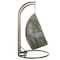 Leisuremod Beige Wicker Hanging 2 person Egg Swing Chair with Light Grey Cushions ESCBG-57LGR - alternate 4