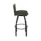 Holland Bar Stool Co Revelle 25in Swivel Counter Stool with Pewter Finish, Medium Back and Canter Pine Seat 881 - alternate 3