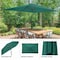 Pure Garden 10 Rectangular Patio Umbrella, Green 50-LG1278 - alternate 3