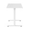 Homeroots Adjustable White Wood and Stainless Steel Standing Desk 723773 - alternate 2