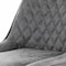 Elama 2 Piece Vintage Faux Leather Tufted Chair in Gray with Black Metal Legs ELM-233-2-GRY - alternate 4