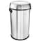 Elama Large 17 Gallon Swing Lid Stainless Steel Cylindrical Trash Bin EL-LT35B-65L - alternate 1